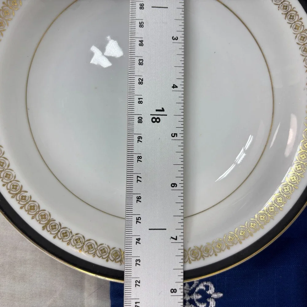 Sone China Kent #2456 rim soup bowl with gold scrollwork